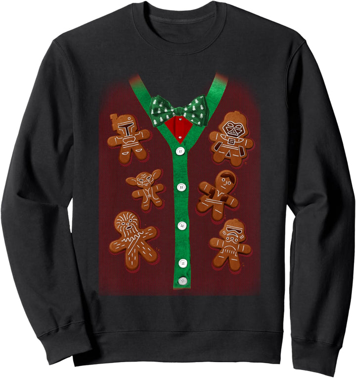 Star Wars Christmas Ugly Sweater Gingerbread Cookie Group Sweatshirt