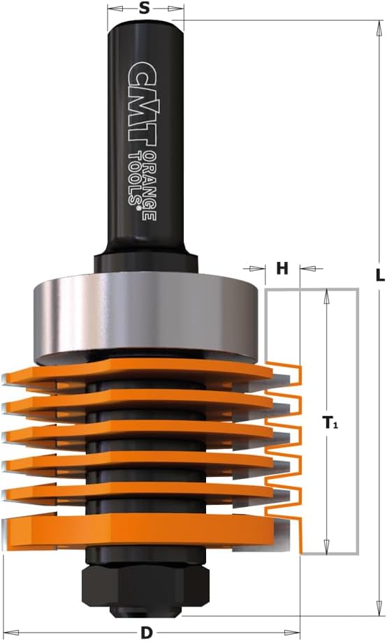 CMT Orange Tools 900.606.11 - Fugenfräser Z 2 hm s 12 d 47.6