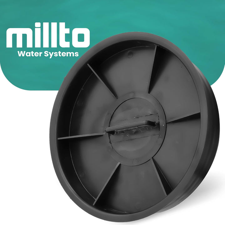 Millto 5X Wellrohr Endkappe Schachtabdeckung 315 mm Untere Abwasserrohr Deckel Schachtdeckel Haltbar