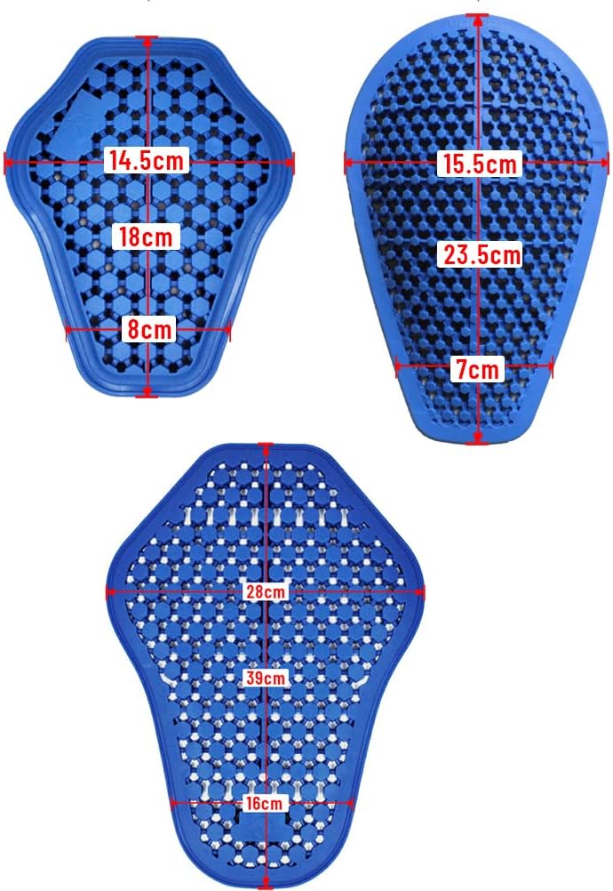 Silikon-Gel-Pads für Rücken, Schulter, Ellbogen-Schutzpolster für Motorradjacken, CE-Rüstungsschutz