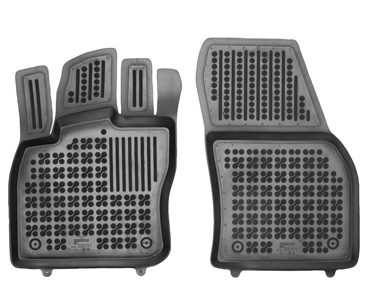 Hohe Gummi Fussmatten mit Rand für vorn passend für VW Caddy ab 11/2020/Ford Tourneo Connect ab 5/20