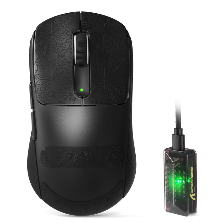 ATTACK SHARK V5 Kabellose Gaming Maus 53g, 20000 FPS, Optische Schalter, PAW3950MAX 42K DPI Sensor,