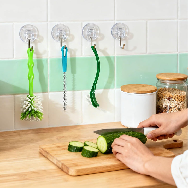 3er Reinigungsbürste Set für Thermomix TM7/TM6/TM5/TM31 &amp; Monsieur Cuisine, Nylonborsten Spülbürste