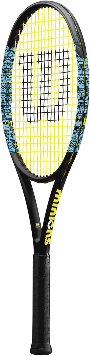 Wilson Tennisschläger Minions 103, Carbonglasfaser, Kopflastige Balance, 285 g, 69,2 cm Länge Griffs