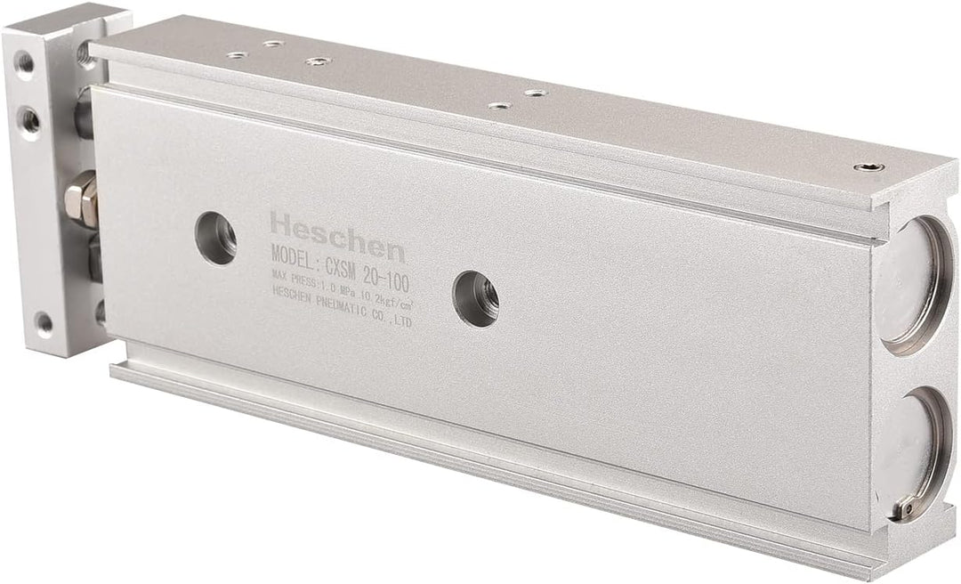 Heschen Doppelter Aluminium-Luftzylinder, CXSM 20-100, Führungsstangen-Platte, Doppelstabgeführt, Pn