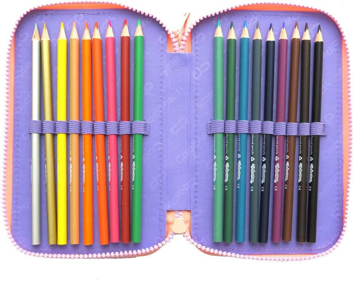 COOLPACK XXL Federtasche Federmappe 3-Fach Schulstiftetui, dreifaches Federmäppchen, Federmäppchen f