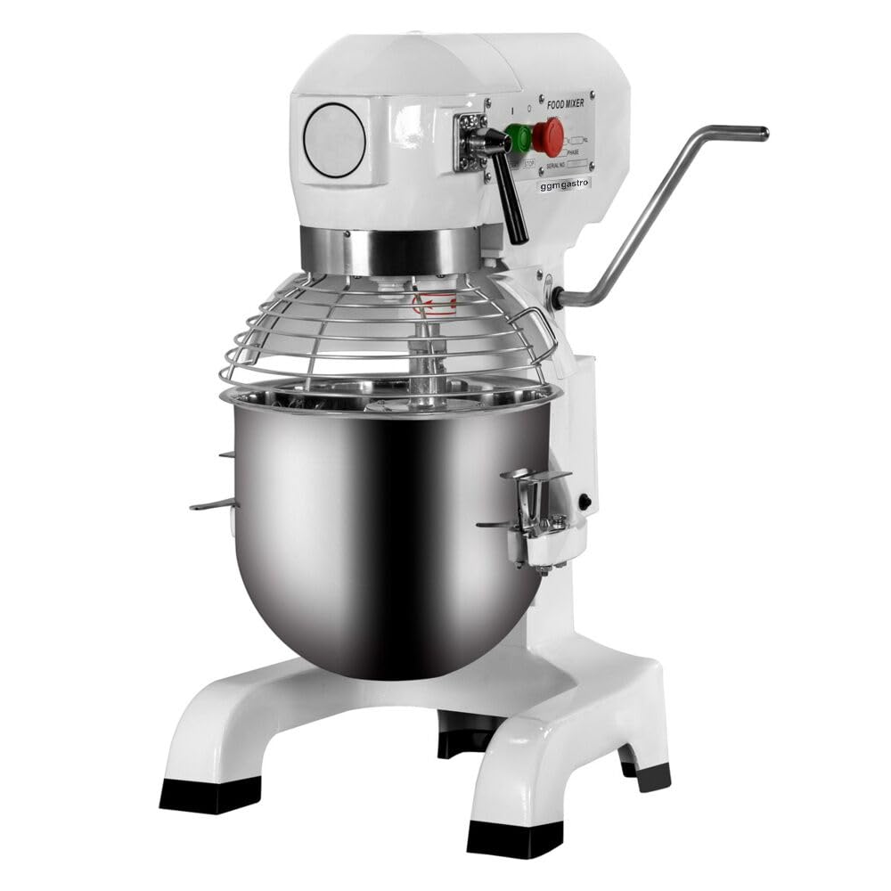 GGM Gastro | PRMH20 | Planetenrührmaschine - 20 Liter - 750 Watt - inkl. 3 Rühraufsätze