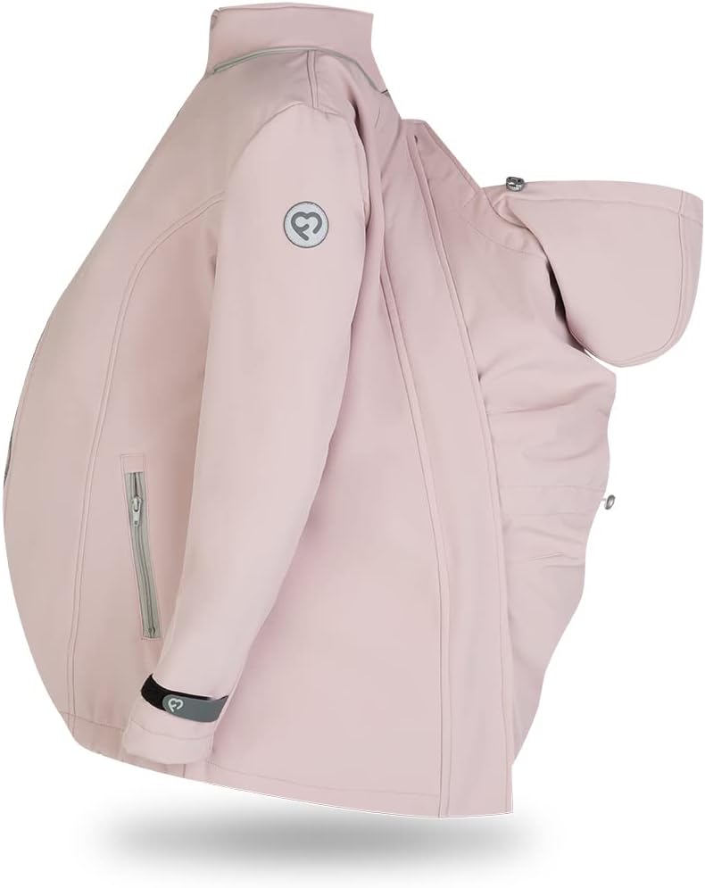 fun2bemum Enigma 5in1 BACK/FRONT Softshell Jacke,Tragejacke, Babytragejacke,Schwangerschaftsjacke S