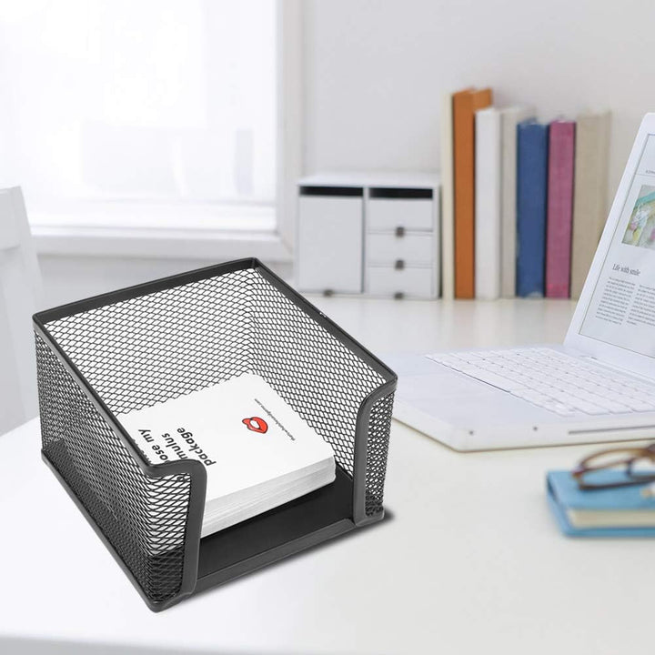 Cube Note Box Notizblock-Halter aus Netzstoff für Zuhause