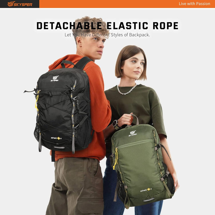 SKYSPER ISHELL 30 Faltbarer Rucksack 30L Ultra-leicht Tagesrucksack Verstaubar Daypack Wasserfest Wa