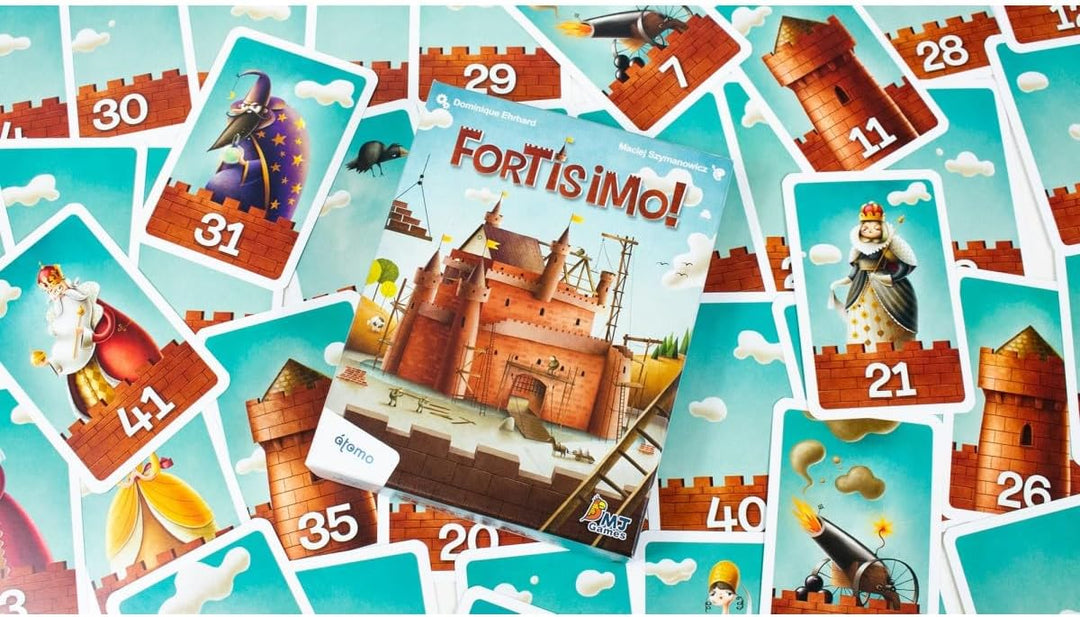 Atomo Games FORTISIMO Familienspiel zum Bauen Ihres Schlosses
