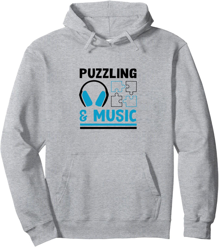Puzzle Musik Musiker Musiknoten Jigsaw Pullover Hoodie