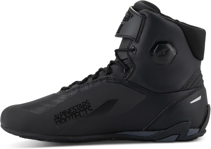 Alpinestars Faster 4 Herren Motorrad Schuhe 43 EU Schwarz, 43 EU Schwarz