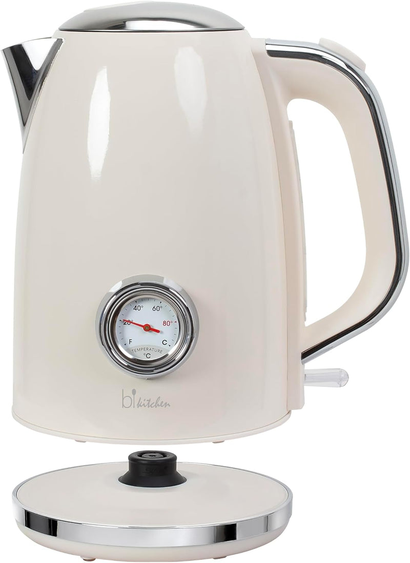 Wasserkocher Retro Style - Nostalgia 170, 1850-2200 Watt, 1,7 Liter, Edelstahlgehäuse, Wasserstandsa