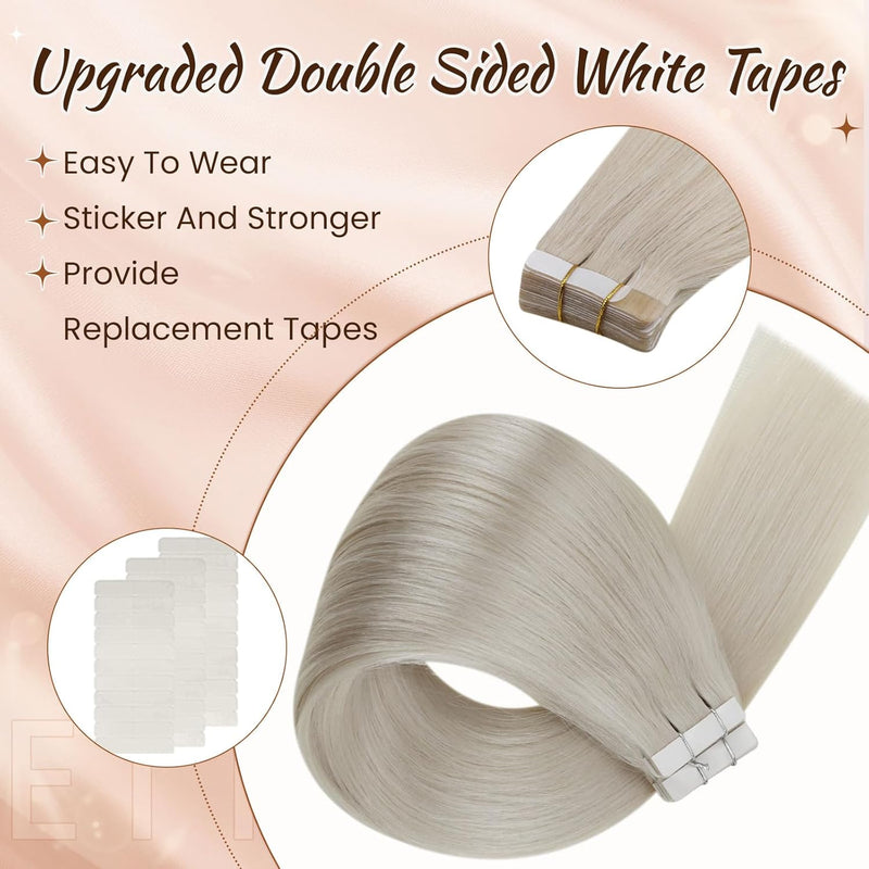 Hetto Remy Tape in Echthaar Extensions Blond Tape in Extensions Echthaar Naturlich Haarverlangerung