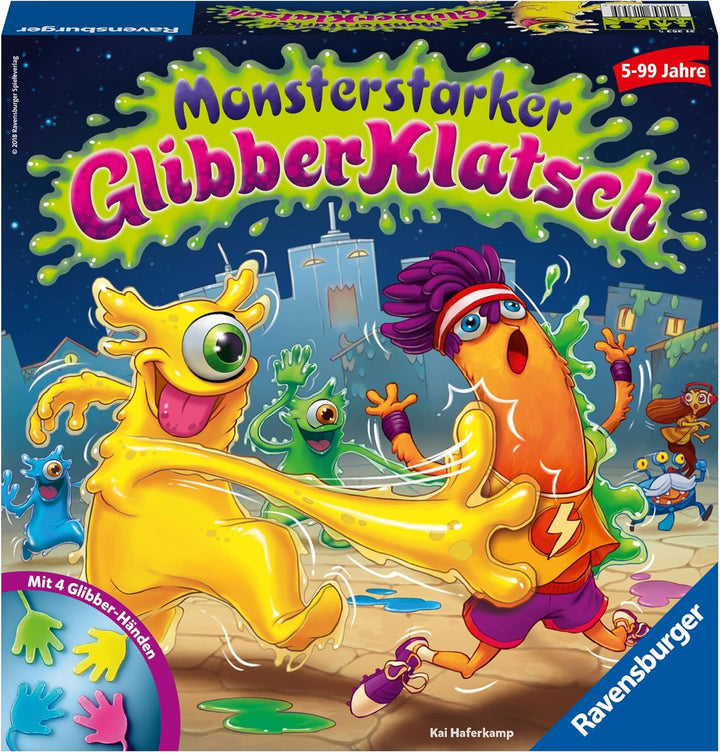 Ravensburger Kinderspiel Monsterstarker Glibber-Klatsch, Gesellschafts- und Familienspiel, für Kinde