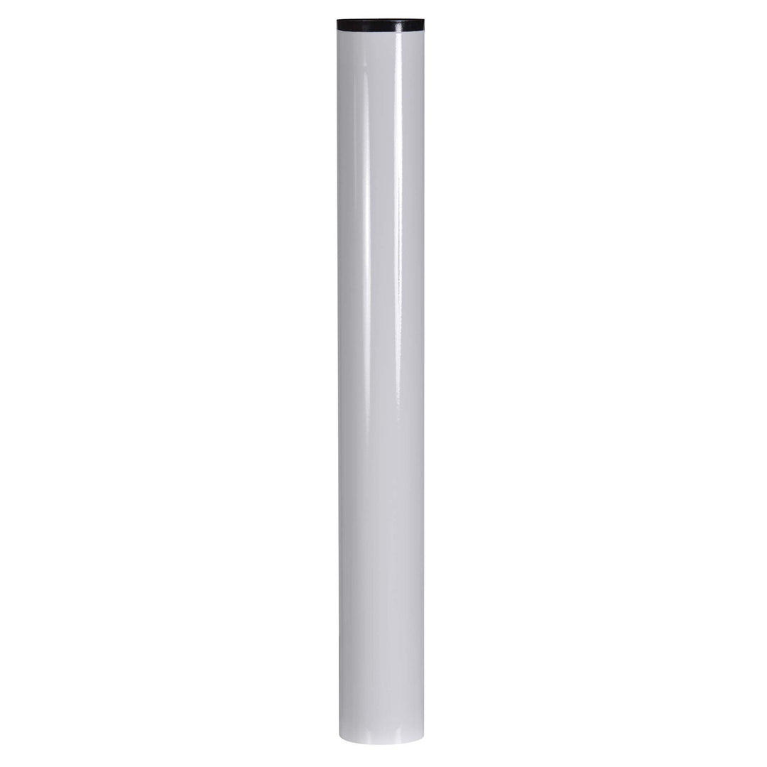 FIREFIX W120/1 Email Ofenrohr weiss, Länge 1.000 mm, ø 120 mm - Ofenrohre aus Stahlblech, 0,6 mm sta