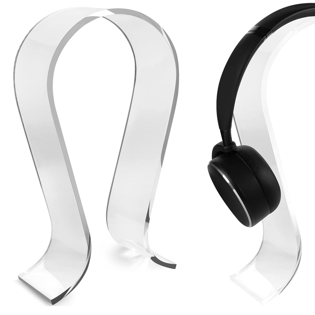 GEEKRIA Acryl-Kopfhörerständer, Kopfhörerhalter, On-Ear-Kopfhörerständer, Omega-Headset-Halter, Komp