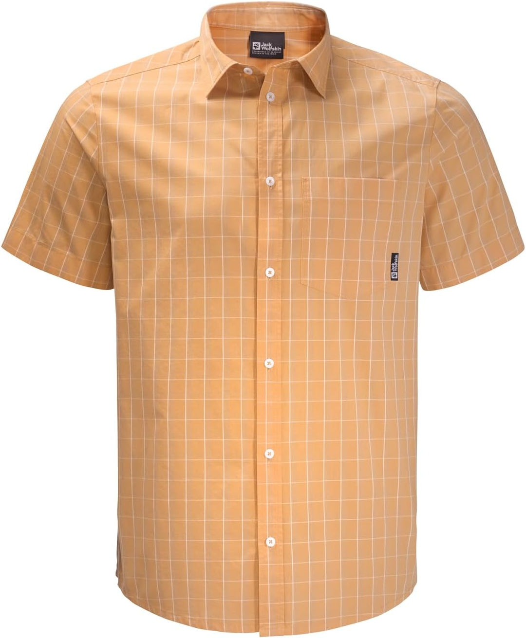 Jack Wolfskin Herren Hot Springs Shirt M Shirt Shortsleeve S Honey Yellow, S Honey Yellow