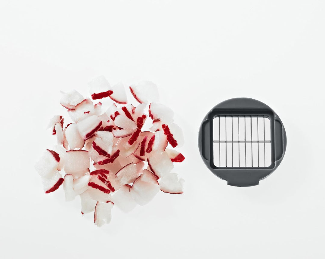 Lurch 221430 Knoblauchschneider, Kunststoff, Iron Grey/Weiss, 7 x 7 x 7 cm