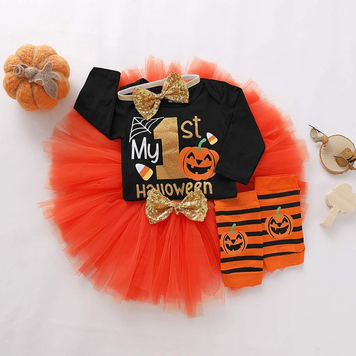 Baby Mädchen Halloween Outfit,Mein Erstes Halloween Baby Mädchen Kleidung,Halloween Outfit Baby,Neug
