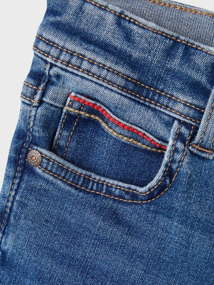 NAME IT Mädchen Hose 128 Medium Blue Denim, 128 Medium Blue Denim