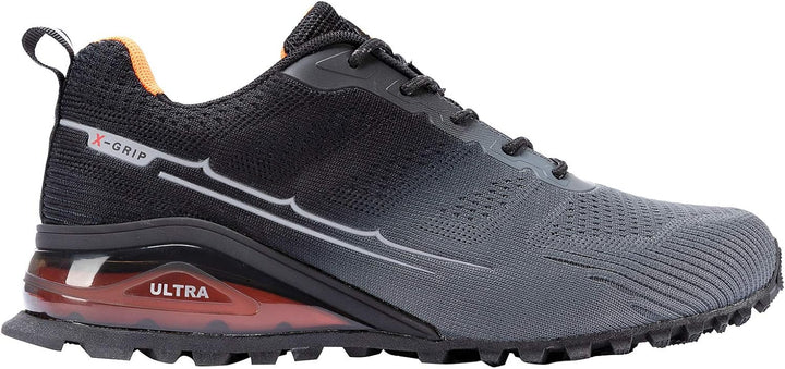 Kricely Traillaufschuhe Herren Leicht Atmungsaktiv Wanderstiefel rutschfest Laufschuhe Outdoor Fitne
