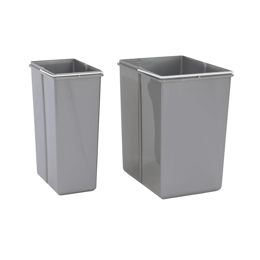 SVITA EMCombo30 Einbaumülleimer 30L (10L+20L) 2 Fächer mit Deckel Mülltrennsystem 2fach Küche Unters