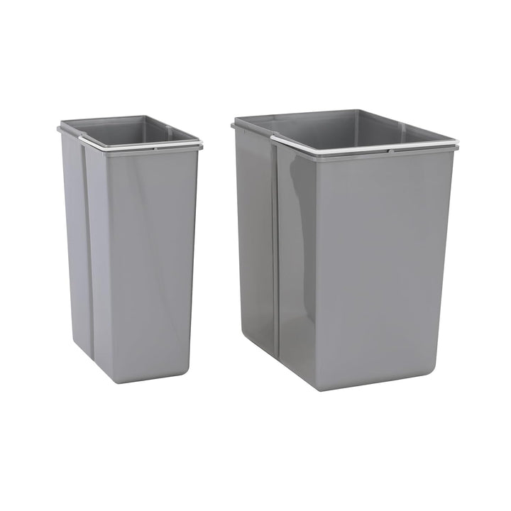 SVITA EMCombo30 Einbaumülleimer 30L (10L+20L) 2 Fächer mit Deckel Mülltrennsystem 2fach Küche Unters