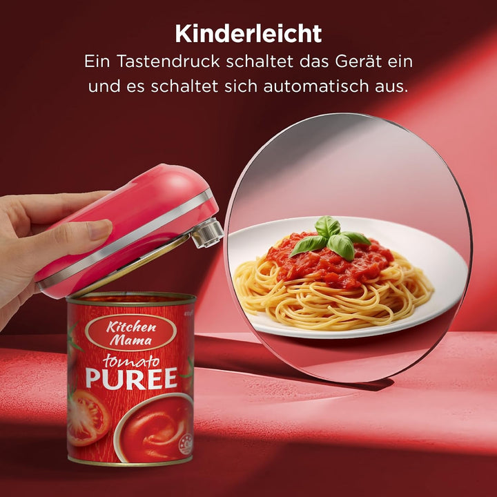 Kitchen Mama Mini Plus Wiederaufladbarer elektrischer Dosenöffner: Kompakt, Aufladen über Typ-C Lade