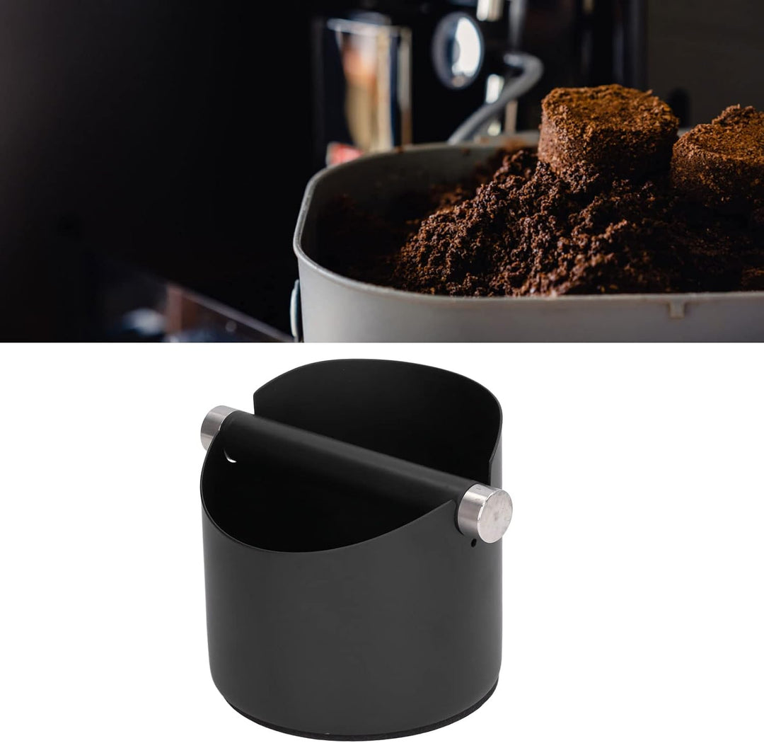 Abklopfbehälter, Abschlagbehälter Siebträger Zubehör Kaffeesatz Eimer Edelstahl Gummi Kaffee Dump Bi