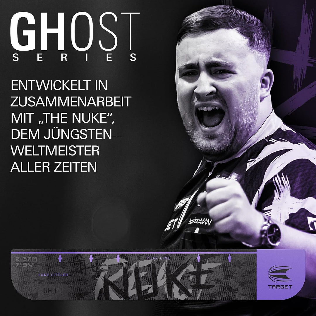 Target Darts Luke Littler Ghost Series Oche Throw Line – “The Nuke” Dart-Wurflinienmarkierung für St