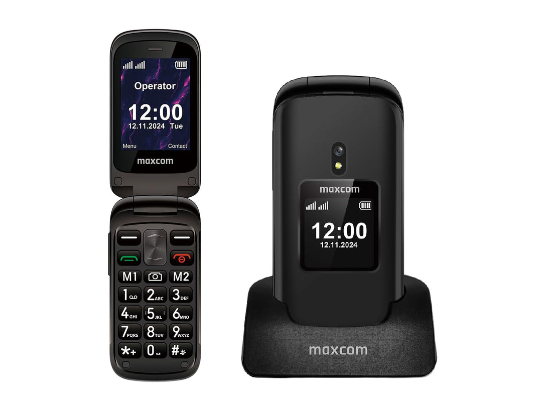 MAXCOM MM834 Mobiltelefon für Senioren, einfach zu bedienen, SOS-Taste, grosse Tasten, grosse Symbol