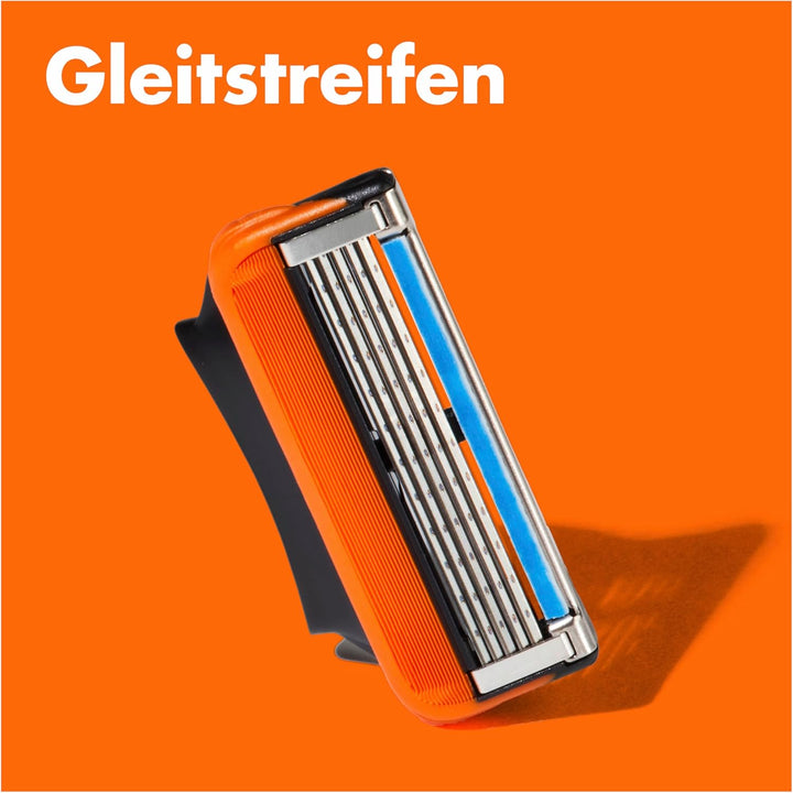 Gillette Fusion 5 Rasierklingen, 8 Ersatzklingen für Nassrasierer Herren mit 5-fach Klinge