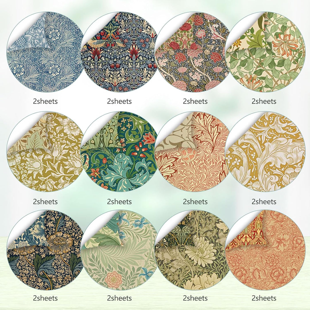 Scrapbook Papier Blumen Muster Doppelseitiges Bastelpapier, 30,5x30,5 cm/12x12 in Frühling Motivpapi