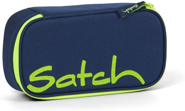 Satch Pack Schulrucksack Set 2tlg. mit Schlamperbox Toxic Yellow, Toxic Yellow