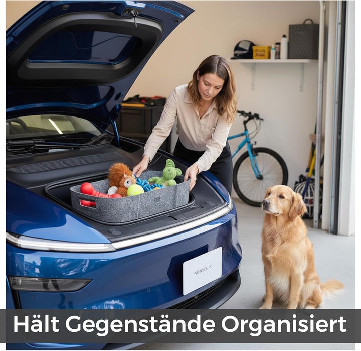 VLOX Tesla Model Y Juniper Frunk Organizer Aufbewahrungsbox – Passgenau für Modell Y 2025, 117L Kapa