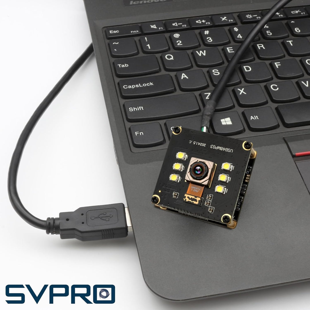 SVPRO 48MP Autofokus USB Kameramodul mit Licht, USB Webcam Board Nachtsichtkamera für Computer, Indu