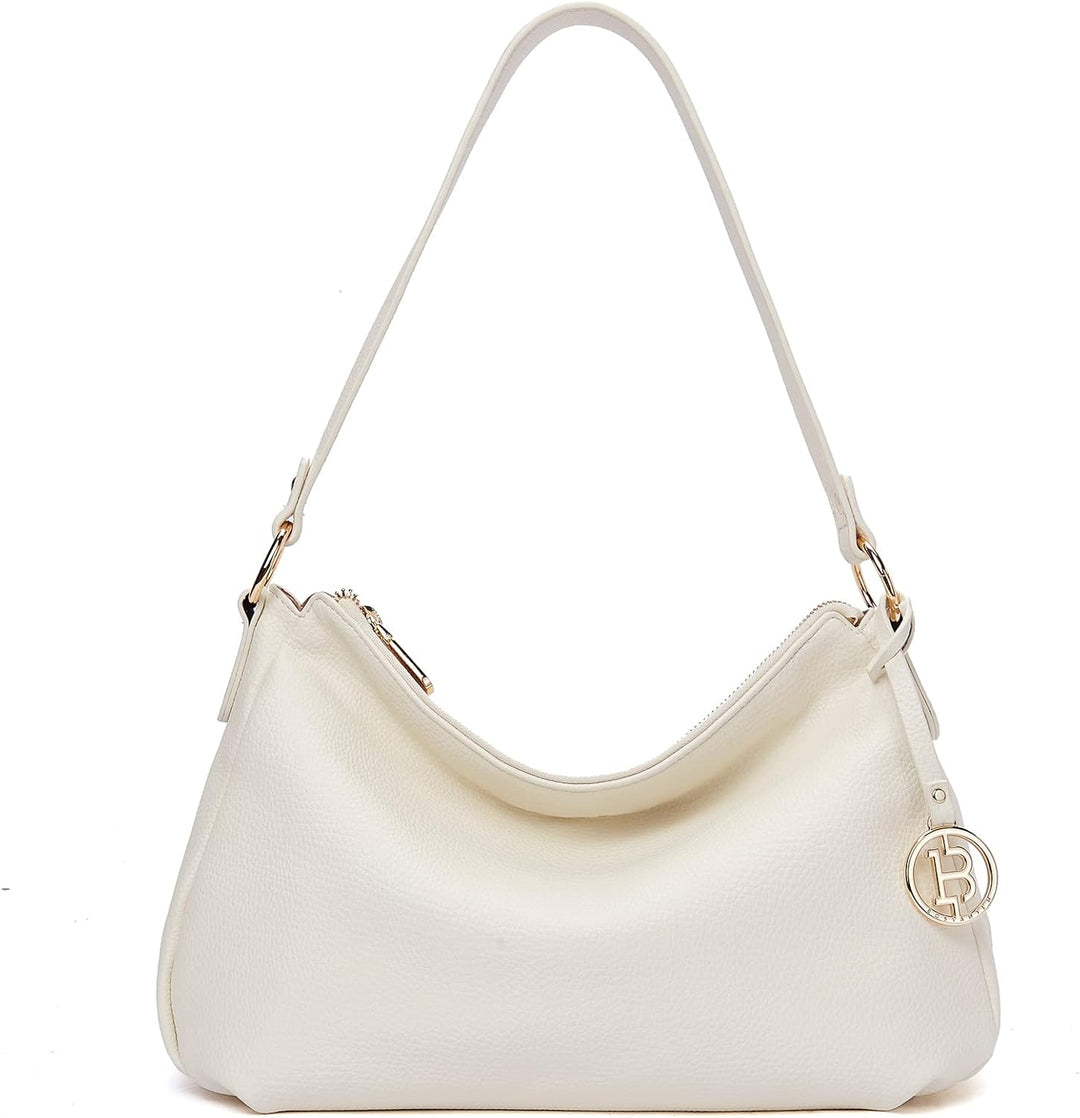 BOSTANTEN Damen Schultertasche, PU Leder Tasche Damen, Hobo Handtasche Mittelgrosse für Frauen Henke