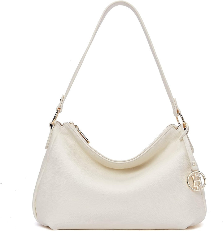 BOSTANTEN Damen Schultertasche, PU Leder Tasche Damen, Hobo Handtasche Mittelgrosse für Frauen Henke