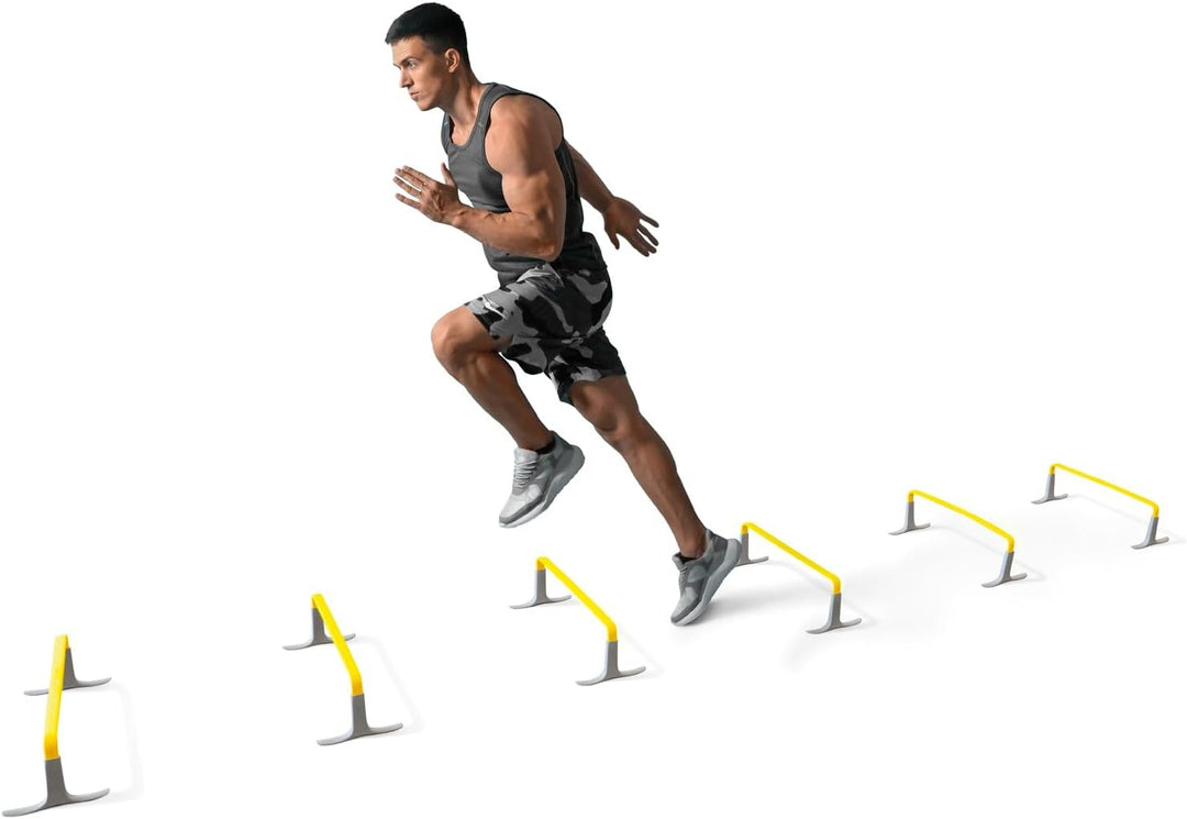 Meister ZoomFlex Agility-Hürden mit Tragetasche – Flex-Safe Modulares Geschwindigkeitstraining Leuch