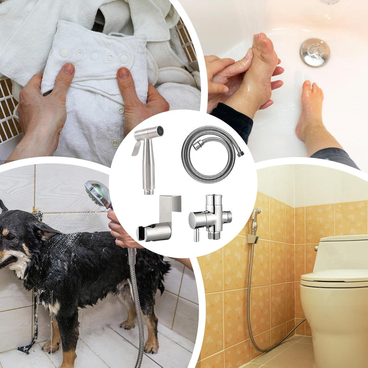 Sprühen für Toilette, Bidet Sprayer - Handgehaltes Bidet Sprayer für Toilette - Edelstahl -Handheld