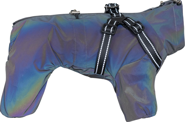 BT Bear Hundegeschirr-Regenmantel, verstellbare 4 Beine, Hunde-Regenjacke mit Geschirr, reflektieren