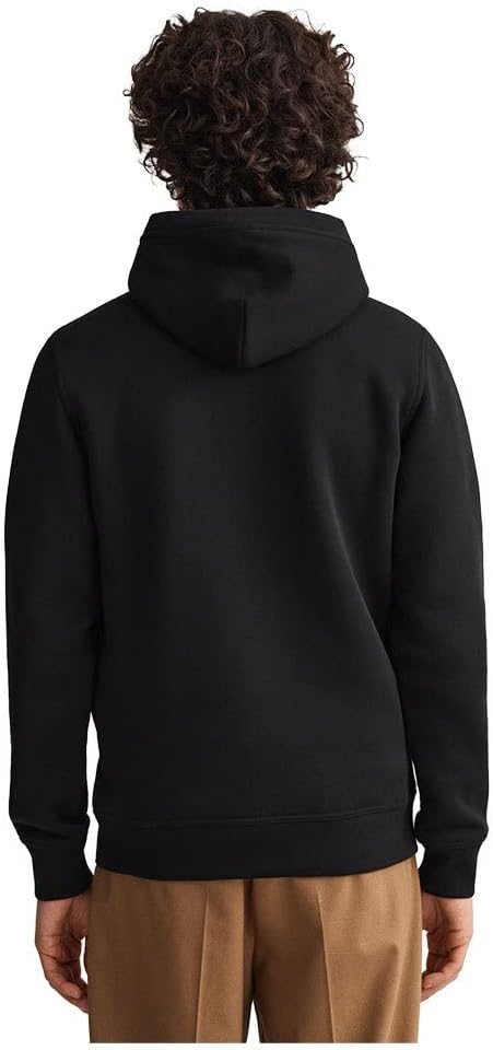 GANT Herren Archive Shield Hoodie Kapuzenpullover XXS Schwarz, XXS Schwarz