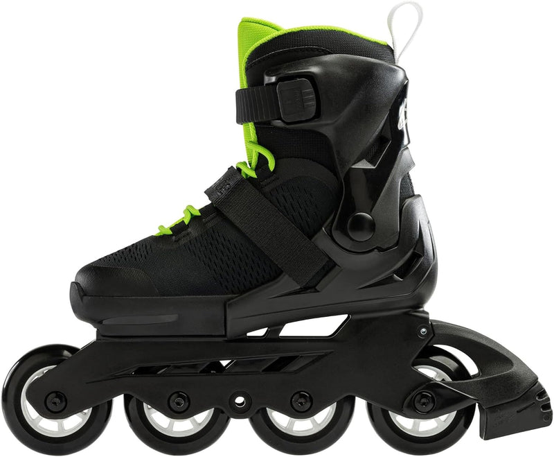 Rollerblade Unisex Jugend Microblade Inline Skates 21 Nero/Verde, 21 Nero/Verde