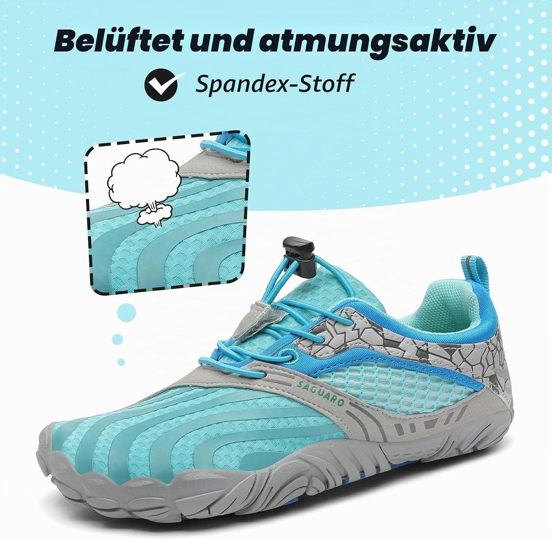 SAGUARO Unisex-Kinder Barfussschuhe Schnell Trocknend Wanderschuhe Leicht Laufschuhe Gr.24-36 24 EU