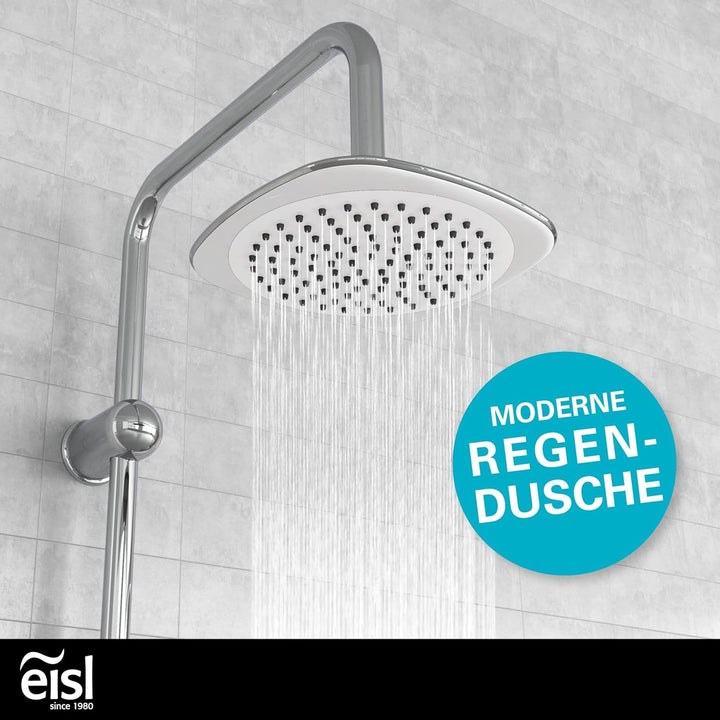 EISL Duschset DUSCHTRAUM Duschsäule mit grosser Regendusche 200 x 200 mm und Handbrause, ideal zum N