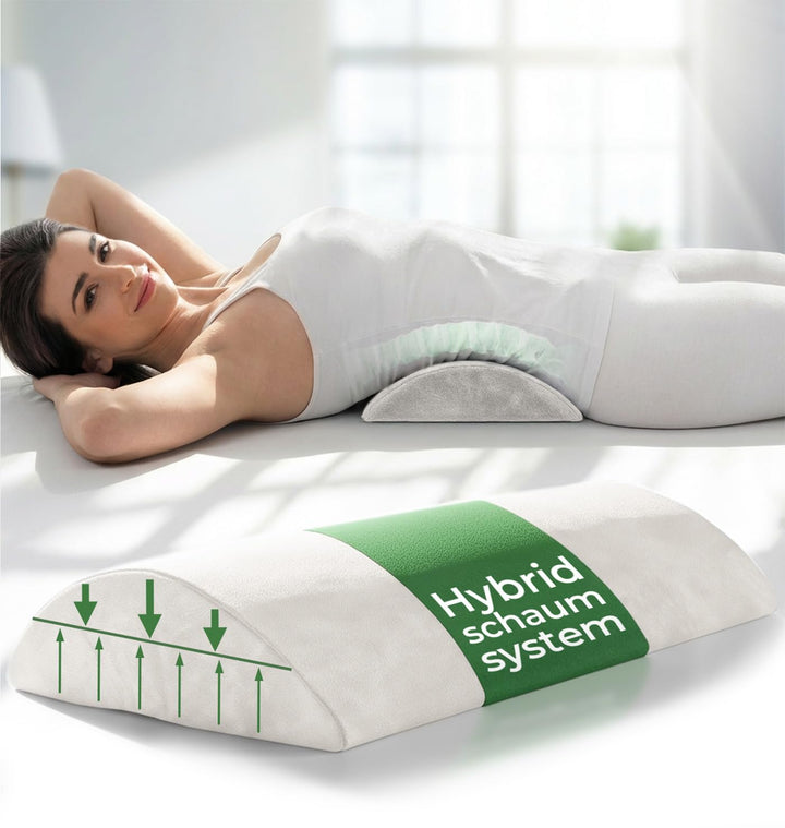 WELL B4 Ergonomisches Lendenwirbelkissen für Bett &amp; Sofa - Lendenkissen zur Rückenstütze im Liegen -