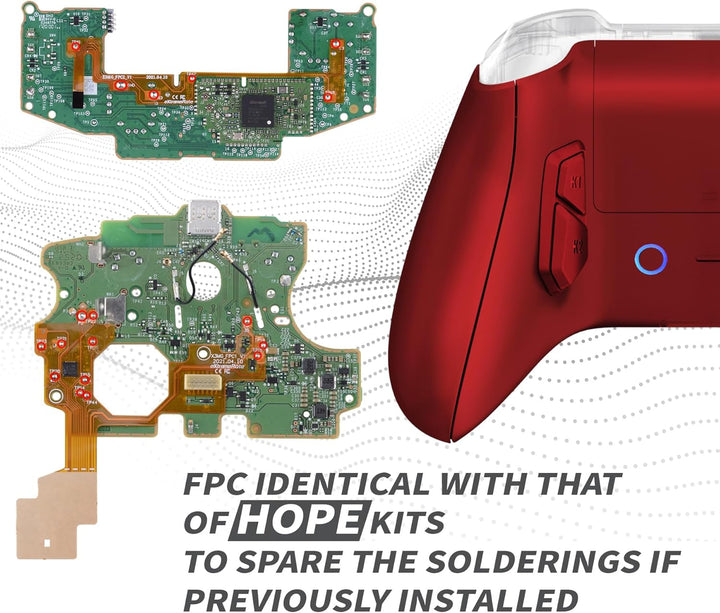 eXtremeRate Victor X Remap Kit für Xbox Series X/S Controller,6 Remap Profiles&Ergonomisches Rücken