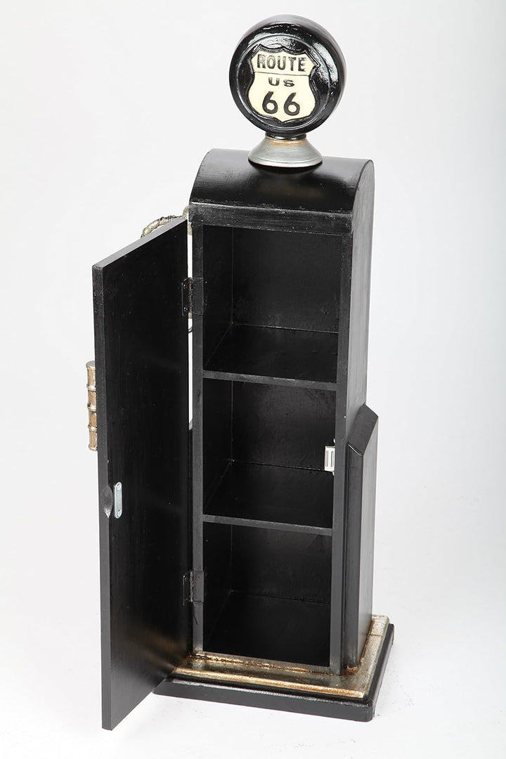 point home Design-Schrank Zapfsäule, Retro, schwarz, 81cm